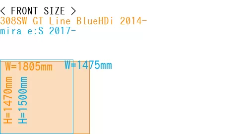 #308SW GT Line BlueHDi 2014- + mira e:S 2017-